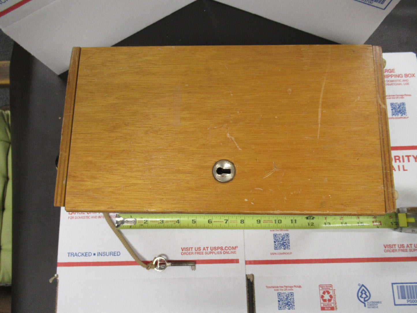 EMPTY HERTEL REUSS  WOOD CABINET ANTIQUE MICROSCOPE PART AS PICTURED #TB-3