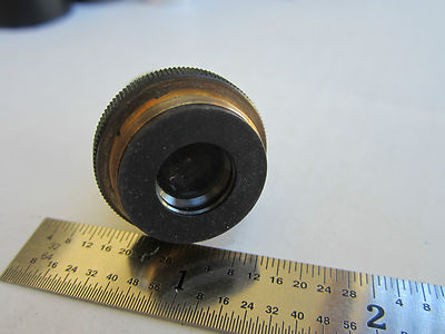 OPTICAL MICROSCOPE PART OBJECTIVE OLYMPUS M10 JAPAN AS IS OPTICS DWR#02
