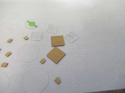 Lot Blanks Piezoelectric Quartz Crystal X-y-cut Gold Coated Piezo Sensor