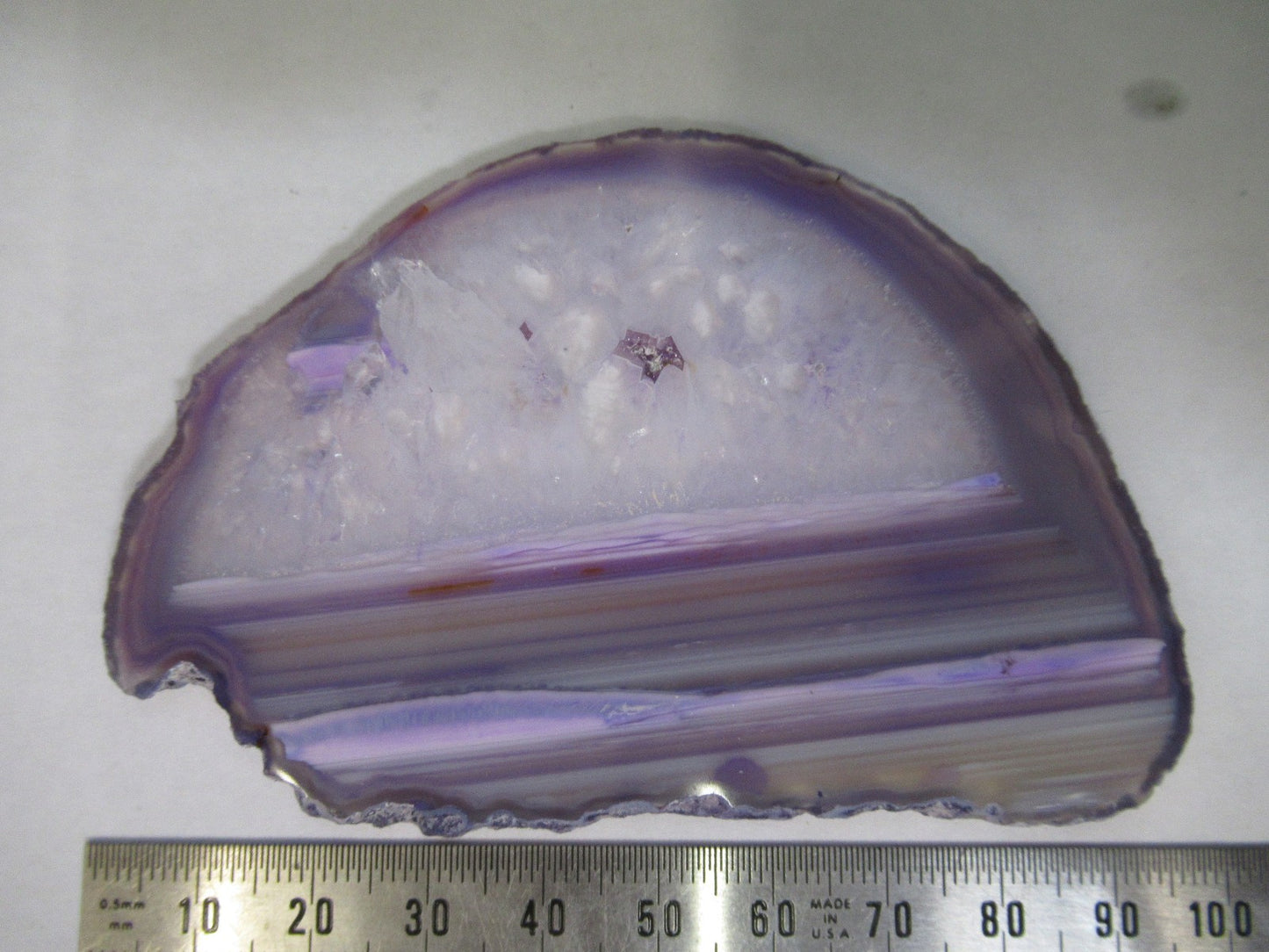 AMAZING AGATE SLICE MINERAL SAMPLE BEAUTIFUL SPECIMEN AS PICTURED T7-FD-84