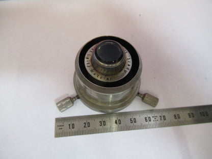 ANTIQUE ERNST LEITZ DARK PHASE CONDENSER MICROSCOPE PART AS PICTURED F8-A-11