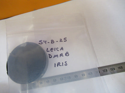 LEICA LEITZ DMRB PLASTIC IRIS DIAPHG OPTICS MICROSCOPE PART AS PICTURED #S4-B-25