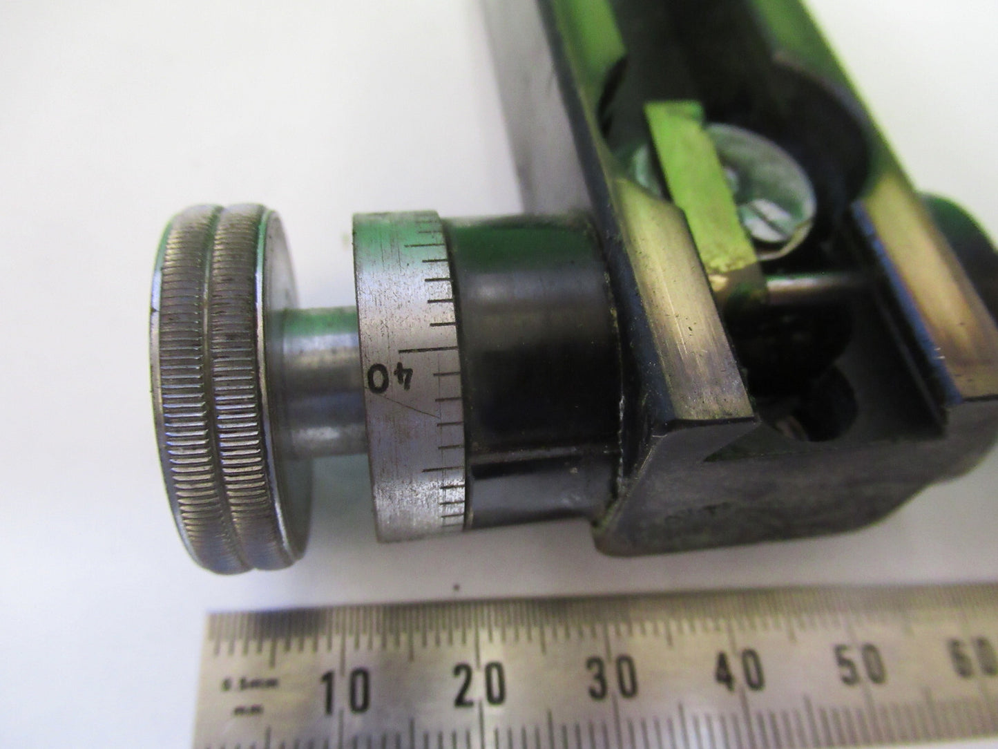 ERNST LEITZ STAGE SUPPORT ASSEMBLY MICROSCOPE PART AS PICTURED &R7-B-23x