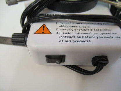 LED RING LAMP STEREO ILLUMINATOR OPTICS MICROSCOPE PART AS PICTURED &15-A-34