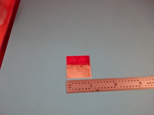 Pure Silver Metal Plate 99.9% 5.5 Grams 1"x1"
