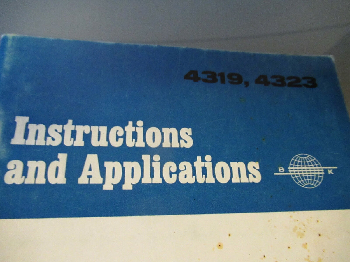 Vintage Technical Manual Book Brüel & Kjær 1971 Model 4319 4323