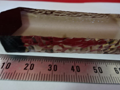 Slab Gamma Irradiated Smoky Synthetic Quartz Crystal Q-factor Sample
