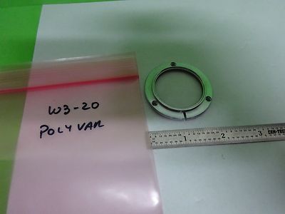 MICROSCOPE PART POLYVAR REICHERT LEICA LENS COVER OPTICS AS IS BIN#W3-20