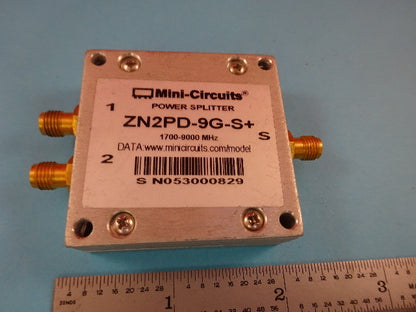 MINI CIRCUITS SPLITTER GHz ZN2PD-9G-S+ MICROWAVE RF FREQUENCY AS IS #19-A-29