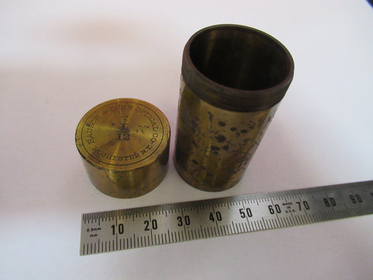 Empty Bausch & Lomb Brass Objective Canister Microscope Part