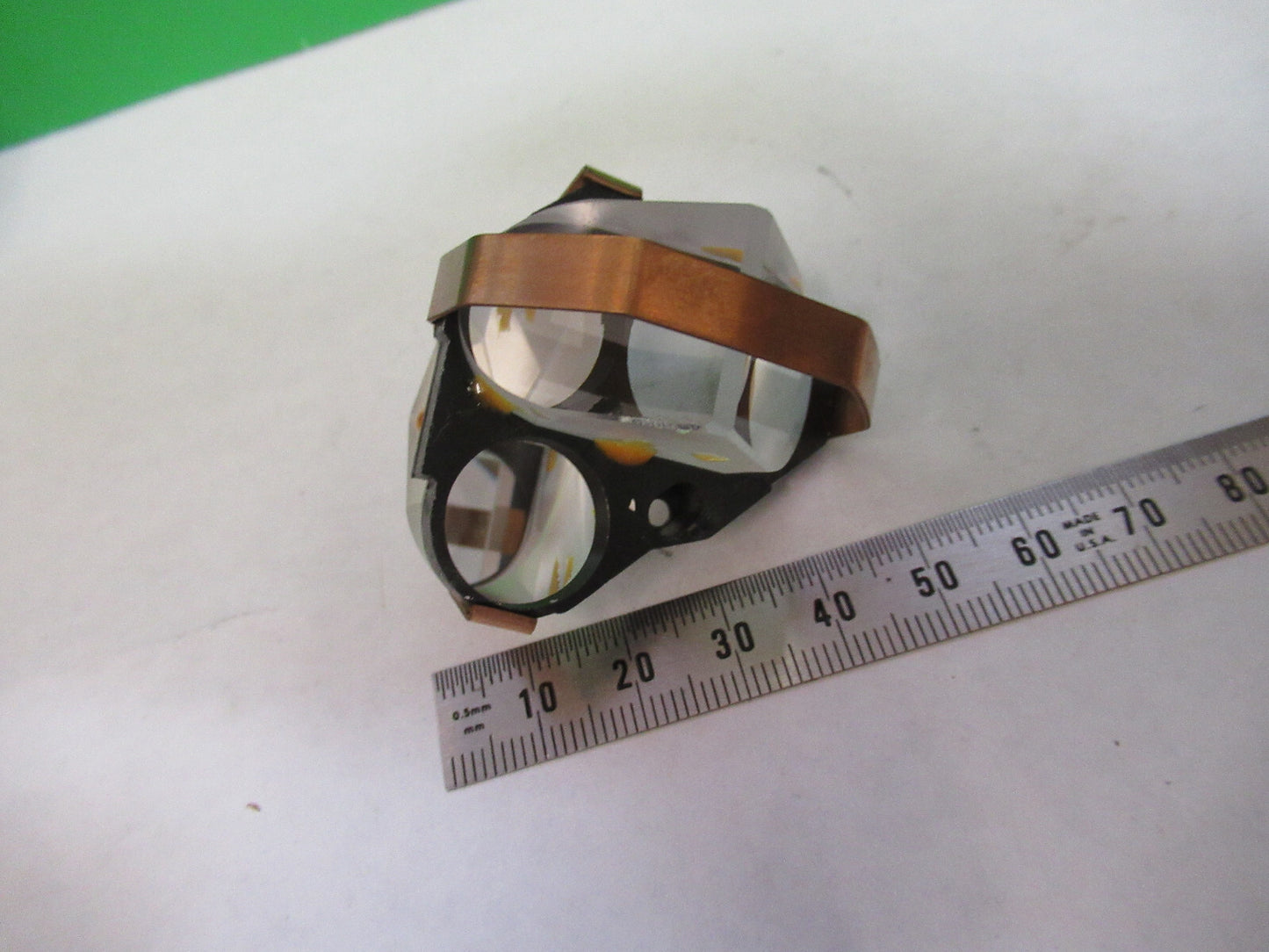 AMSCOPE PRISM ASSEMBLIES STEREO HEAD OPTICS MICROSCOPE PART AS PICTURED 82-A-75