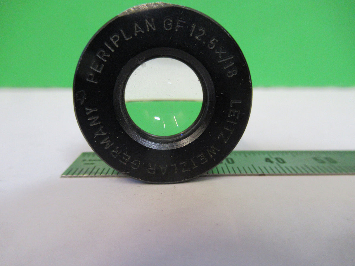 MICROSCOPE PART EYEPIECE LEITZ WETZLAR GF OPTICS 12.5X/10 AS PICTURED &P4-B-81