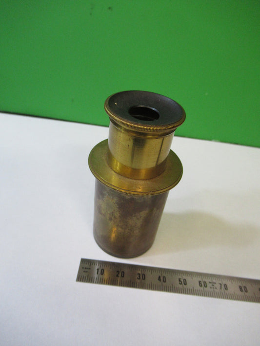 Antique Brass Henry Crouch London Eyepiece Lens Microscope