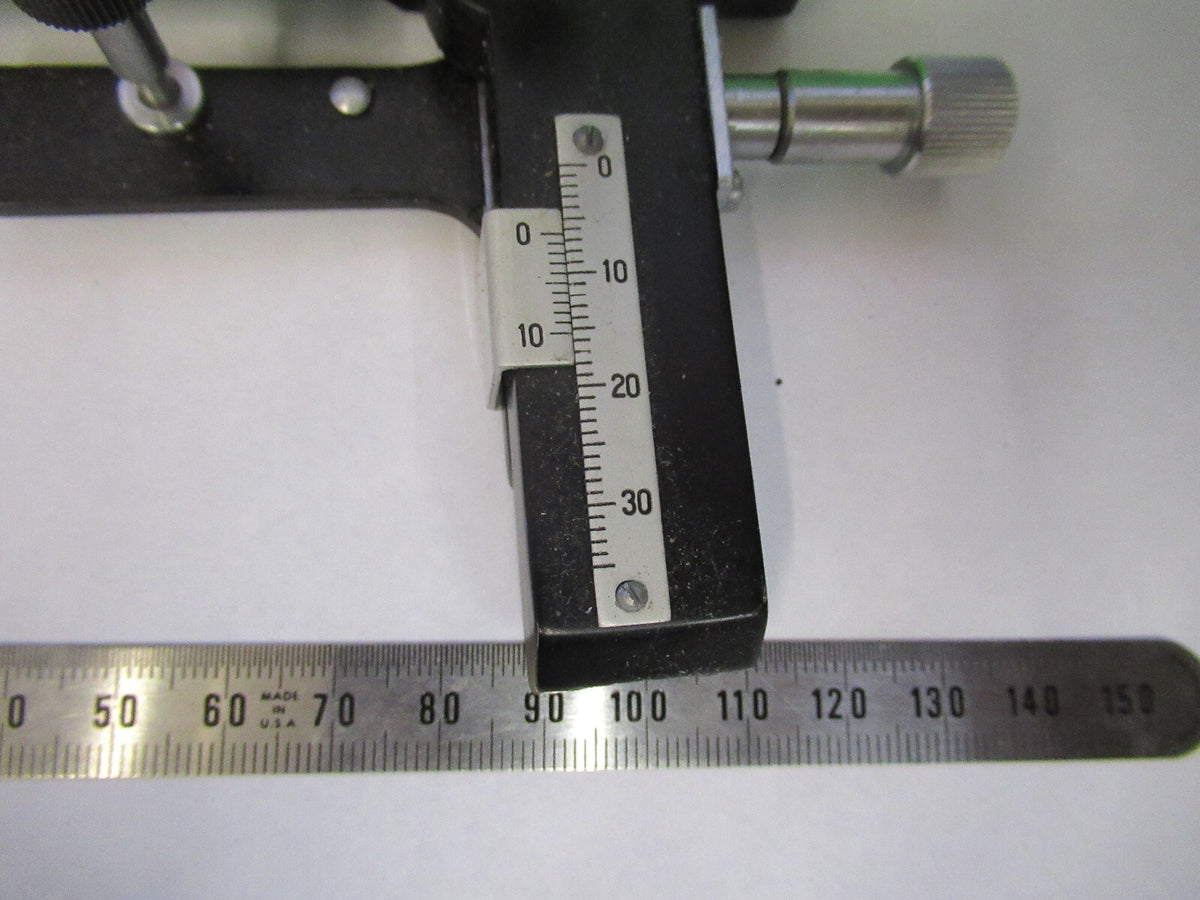 JAPAN ASSEMBLY XY STAGE TABLE MICROSCOPE PART AS PICTURED &G5-A-68