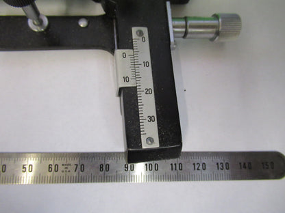 JAPAN ASSEMBLY XY STAGE TABLE MICROSCOPE PART AS PICTURED &G5-A-68