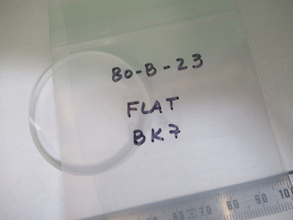 OPTICAL FLAT MIL SPEC BK7 GLASS THICK OPTICS AS PICTURED 80-B-23