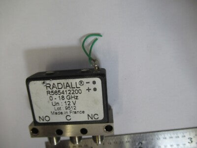 RADIALL FRANCE R565412200 COAXIAL SWITCH 18 GHz MICROWAVE RF AS PICTURED B9-A-07