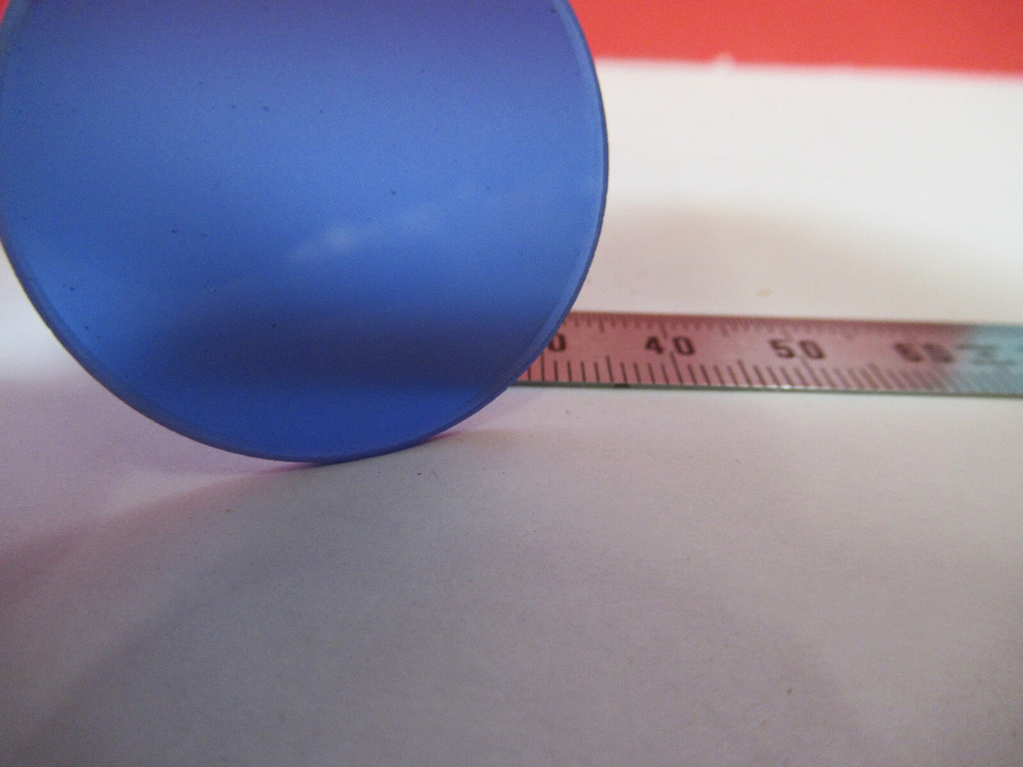 ANTIQUE BAUSCH LOMB BLUE GLASS FILTER OPTICS MICROSCOPE PART AS PICTURED T9-A-43