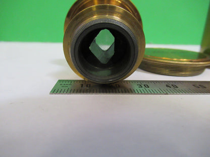 ANTIQUE BRASS UK POLARIZER OPTICS MICROSCOPE PART AS PICTURED &R2-B-27