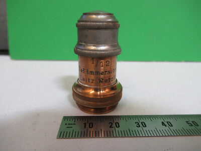 Antique Ernst Leitz Brass Objective Optics Microscope Part