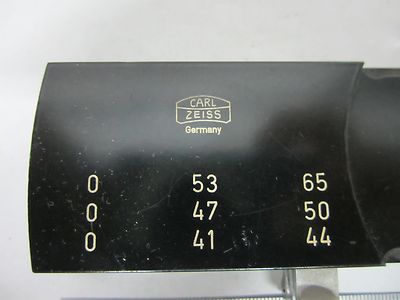 MICROSCOPE OPTICAL SLIDE FILTER ZEISS GERMANY [delaminated] OPTICS BIN#N5-21