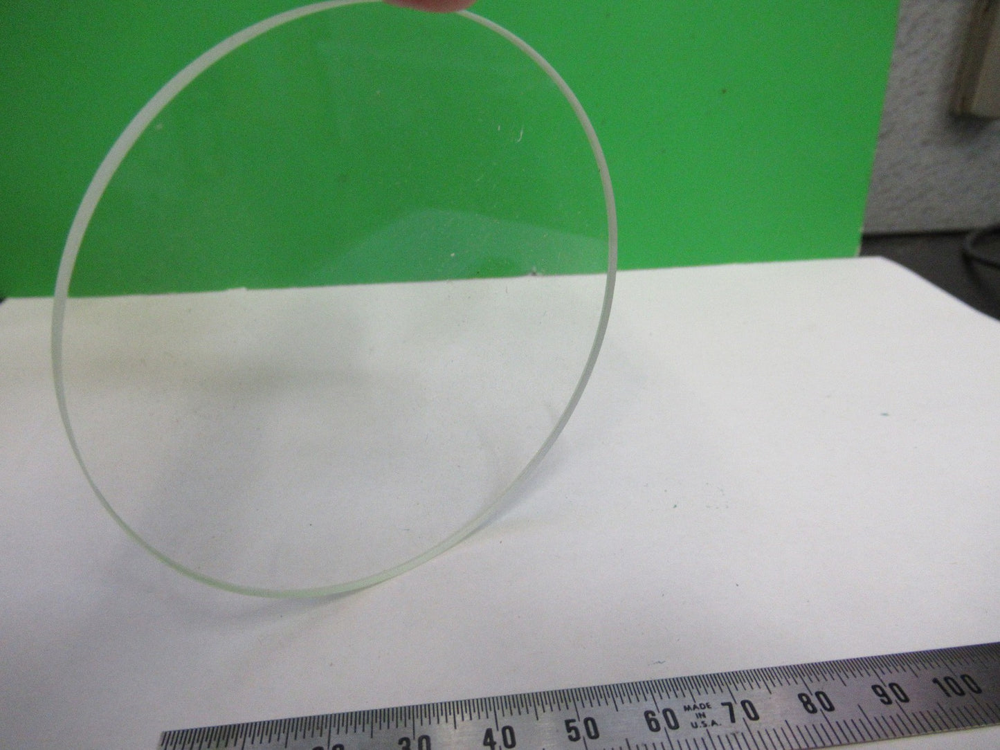 OPTICAL FLAT WINDOW BK7 THICK GLASS MIL SPEC OPTICS AS PICTURED V3-A-15