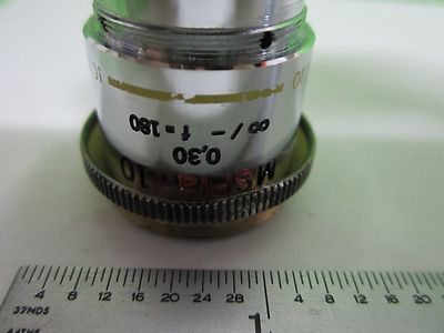MICROSCOPE PART OBJECTIVE OLYMPUS MSPLAN 10X DIC OPTICS AS IS BIN#S2-B-14