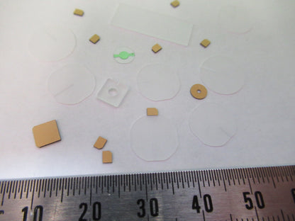 Lot Blanks Piezoelectric Quartz Crystal X-y-cut Gold Coated Piezo Sensor