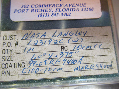 Optical ex-NASA Coated Lens Pro Laser Optics