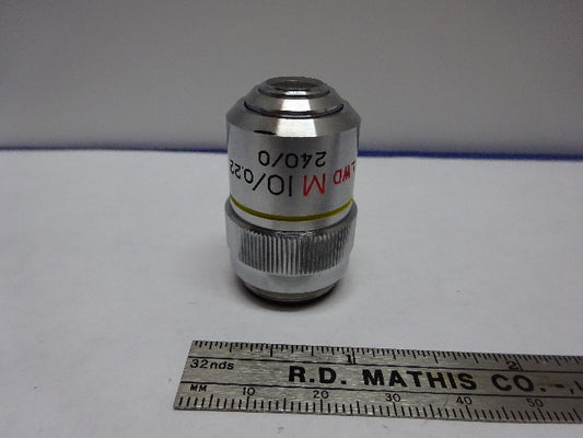 Microscope Part Unitron Japan Objective Lwd M 10X Infinity Optics