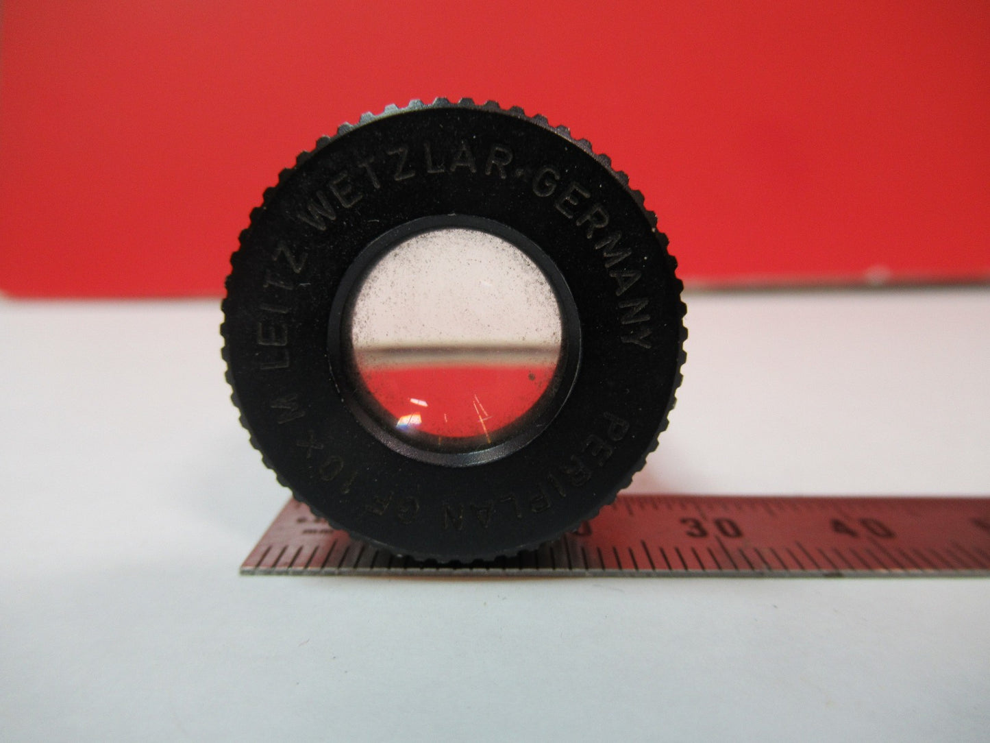 LEITZ WETZLAR GERMANY 10X M GF EYEPIECE LENS MICROSCOPE PART AS PICTURED V7-A-80