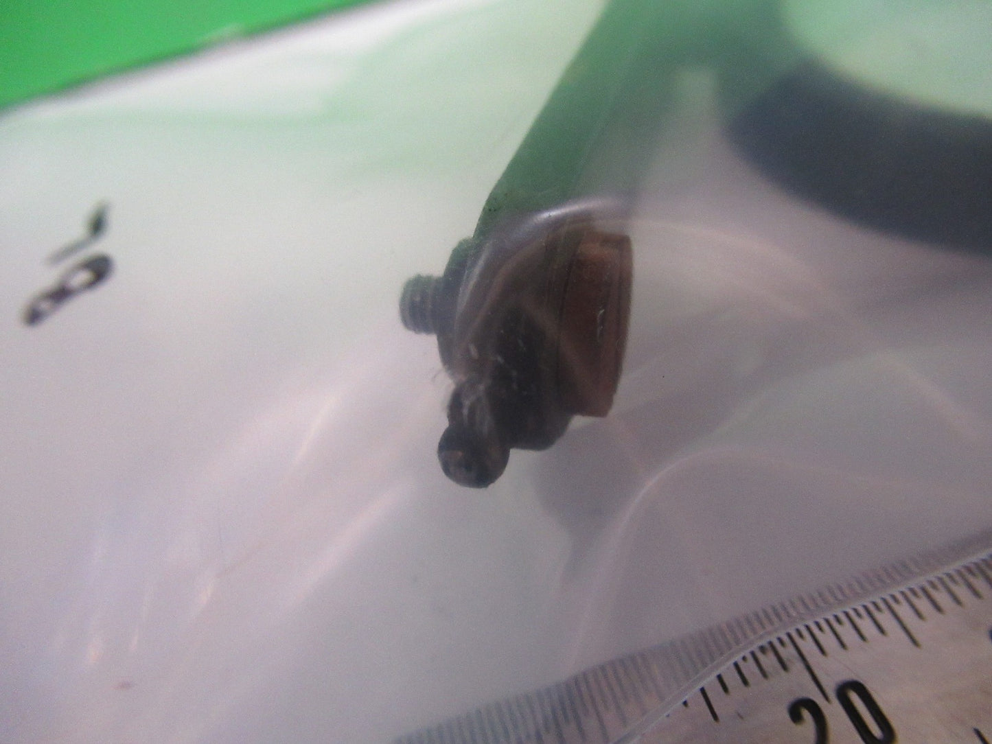 ANTIQUE BRASS MOUNTED MIRROR BAUSCH LOMB MICROSCOPE PART AS PICTURED X3-B-14