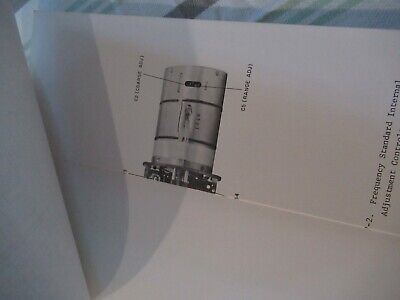 COLLECTABLE RARE TRACOR SULZER 2.5B 2.5C FREQUENCY STANDARD MANUAL 1967 BIBLI