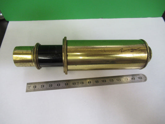 Antique Brass Bausch & Lomb Tubus + Extender Microscope Part