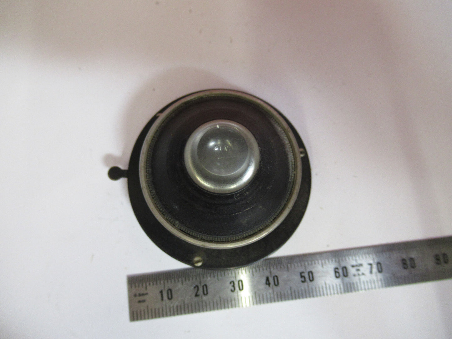 Antique Bausch & Lomb Condenser + Iris Optics Microscope Part