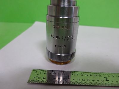 Microscope Part Ernst Leitz Germany Fluorescence Objective 63X Optics Bn