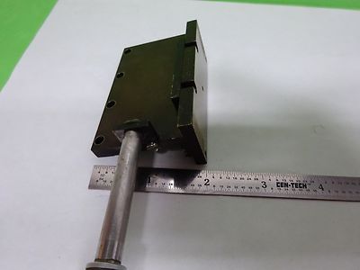 MICROSCOPE PART REICHERT LEICA POLYVAR BRASS SLIDE for OPTICS AS IS BIN#8M-B-03