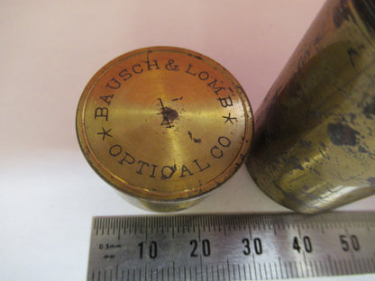 ANTIQUE BAUSCH LOMB USA EMPTY BRASS CAN MICROSCOPE PART AS PICTURED T9-A-10