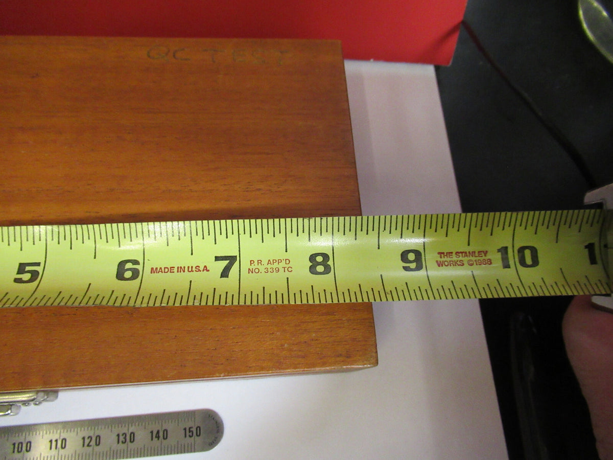 EMPTY WOODEN BOX BRUEL KJAER DENMARK MAHOGANY CASE ACCELEROMETER AS IS  Q2-128