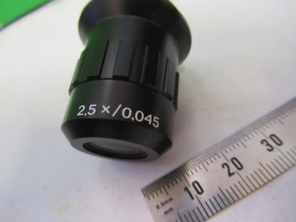 AUS JENA GERMANY INFINITY OBJECTIVE 2.5X PLANACHROMAT MICROSCOPE PART T2-A-11