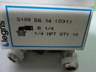 LEGRIS PNEUMATIC FITTINGS AIR ELBOWS LOT AS PICTURED  BIN#S7