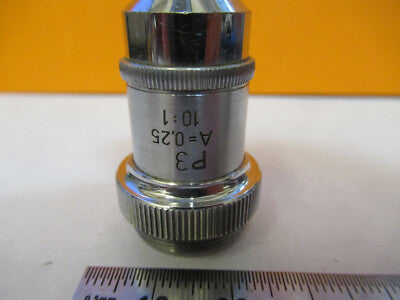LEITZ WETZLAR GERMANY OBJECTIVE POL 10X MICROSCOPE PART AS PICTURED &A2-FT-53