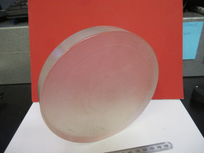 OPTICS HUGE PREFORM GLASS THICK & HEAVY 6" DIAMETER OPTICAL AS PICTURED T1-A-19