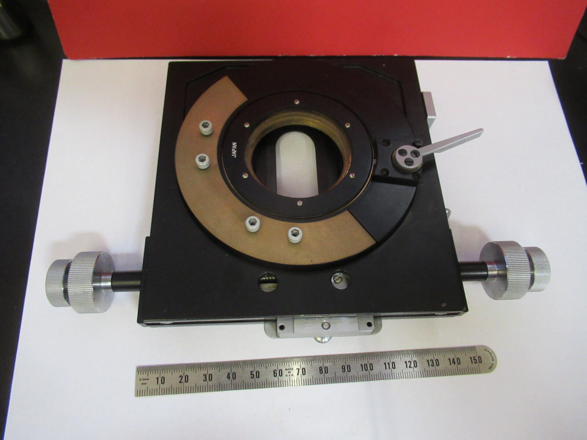 Tiyoda Japan Pol Stage Xy Table Rotable Microscope Part