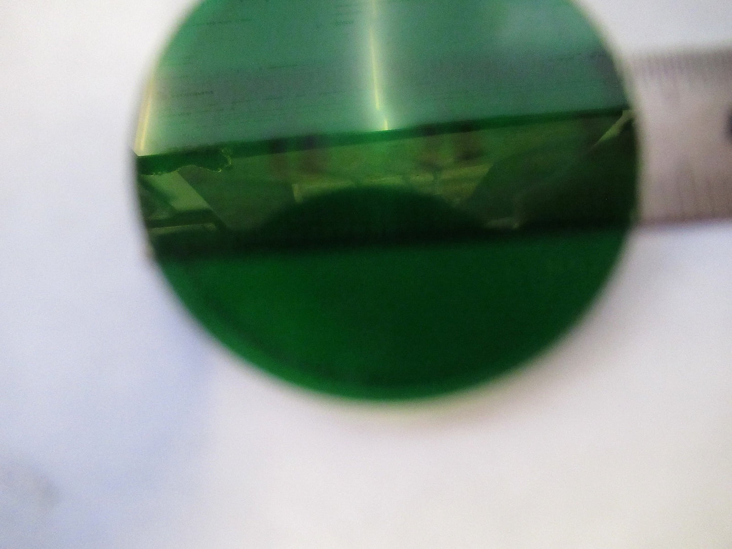 ZEISS GERMANY GLASS FILTER GREEN GERMANY MICROSCOPE PART AS PICTURED V8-B-10