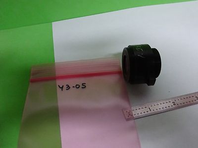 MICROSCOPE PART REICHERT LEICA POLYVAR LENS BRASS MOUNTED OPTICS AS IS #Y3-05