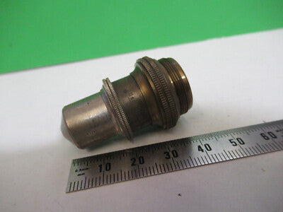 Antique Brass Bausch & Lomb Objective Microscope Part Optics