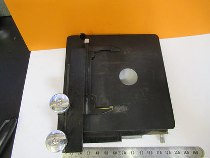 SPENCER AO ANTIQUE  XY CLIPS STAGE MICROSCOPE PART AS PICTURED Y4-A-127