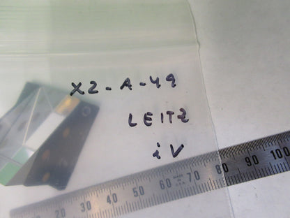 LEITZ WETZLAR GERMANY MOUNTED GLASS PRISM MICROSCOPE PART AS PICTURED X2-A-49