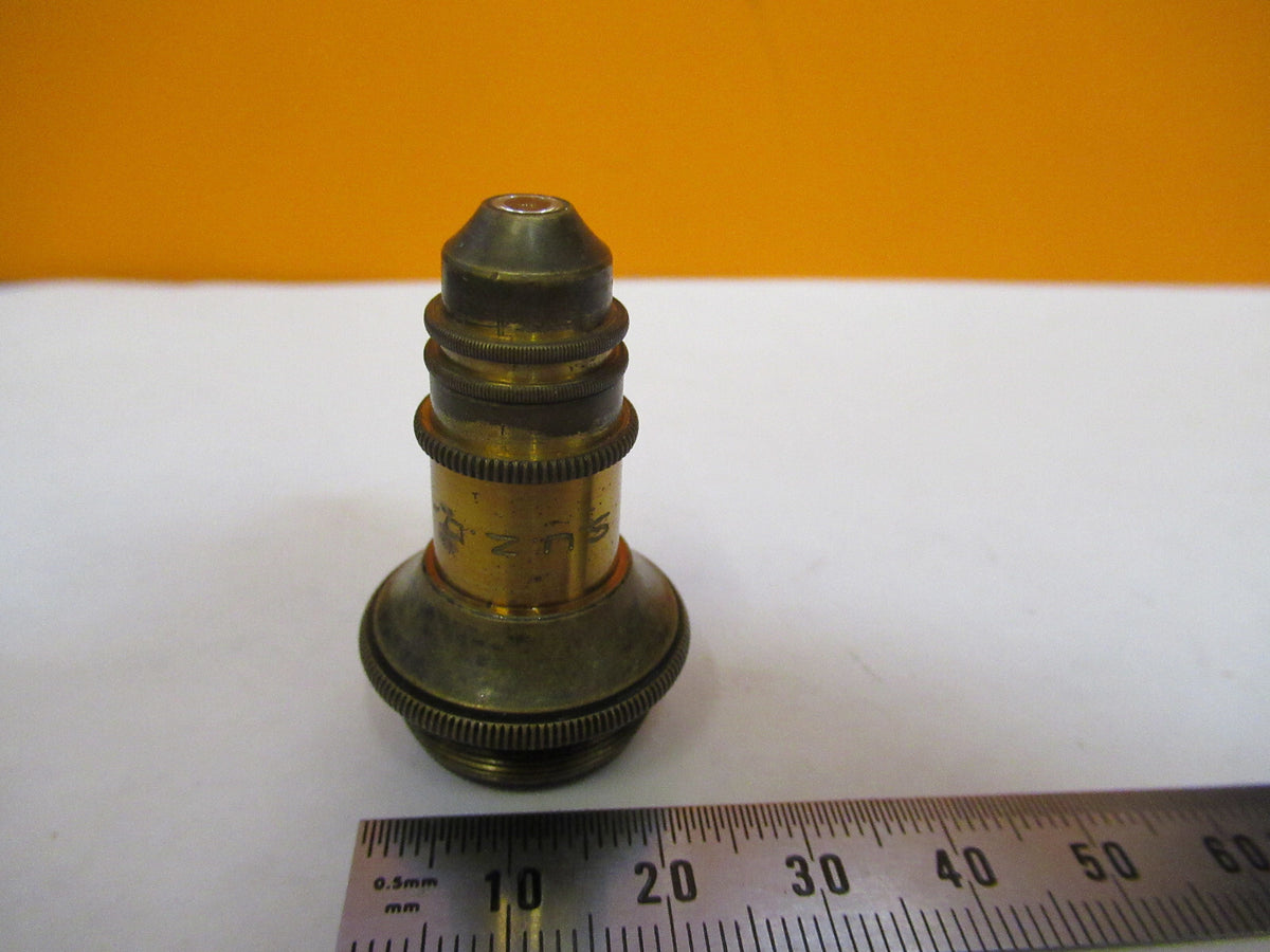 ANTIQUE SWIFT LONDON LENS BRASS OBJECTIVE MICROSCOPE AS PICTURED 47-FD-03